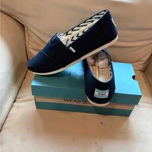 Toms Navy Blue Loafers